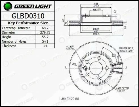 AutomotiveAdriado GLBD0310 - Гальмівний диск avtolavka.club