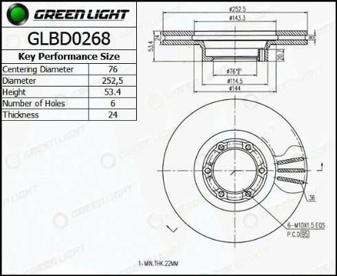 AutomotiveAdriado GLBD0268 - Гальмівний диск avtolavka.club