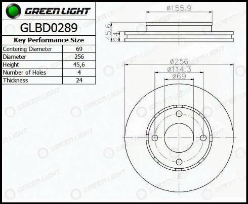 AutomotiveAdriado GLBD0289 - Гальмівний диск avtolavka.club