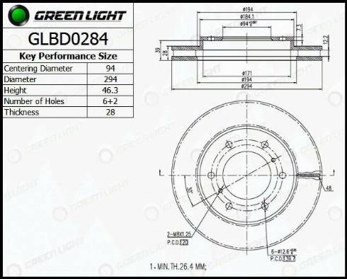 AutomotiveAdriado GLBD0284 - Гальмівний диск avtolavka.club