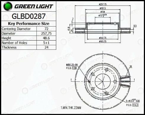 AutomotiveAdriado GLBD0287 - Гальмівний диск avtolavka.club