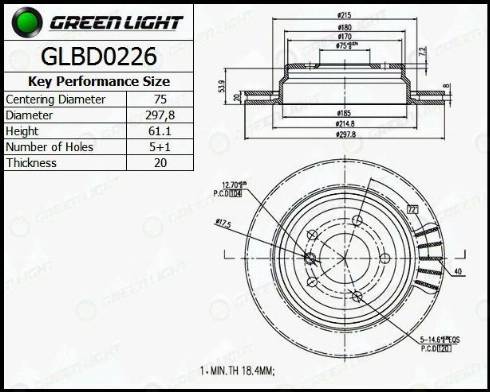 AutomotiveAdriado GLBD0226 - Гальмівний диск avtolavka.club