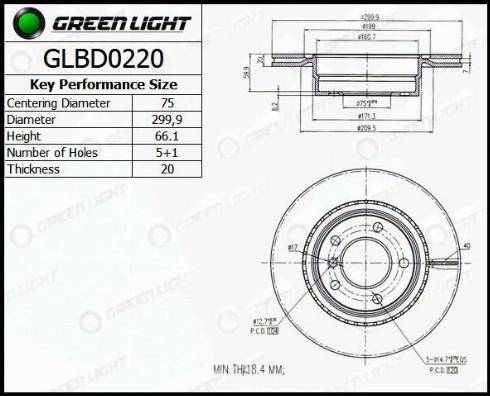 AutomotiveAdriado GLBD0220 - Гальмівний диск avtolavka.club