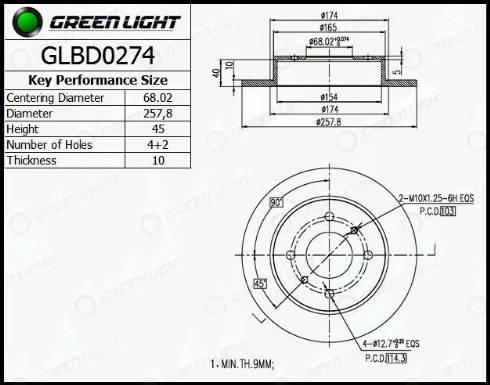 AutomotiveAdriado GLBD0274 - Гальмівний диск avtolavka.club