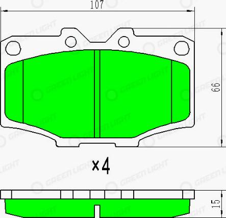 AutomotiveAdriado GLBP0401 - Гальмівні колодки, дискові гальма avtolavka.club