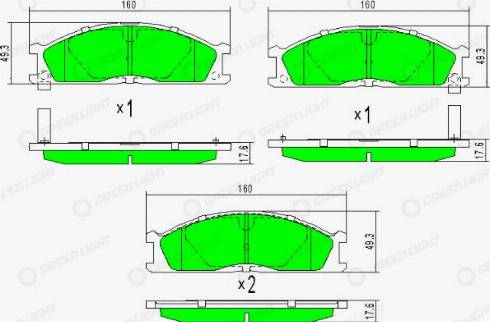 AutomotiveAdriado GLBP0438 - Гальмівні колодки, дискові гальма avtolavka.club