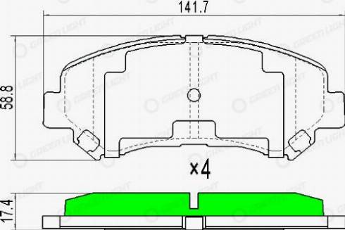 AutomotiveAdriado GLBP0092 - Гальмівні колодки, дискові гальма avtolavka.club