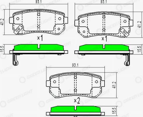 AutomotiveAdriado GLBP0040 - Гальмівні колодки, дискові гальма avtolavka.club