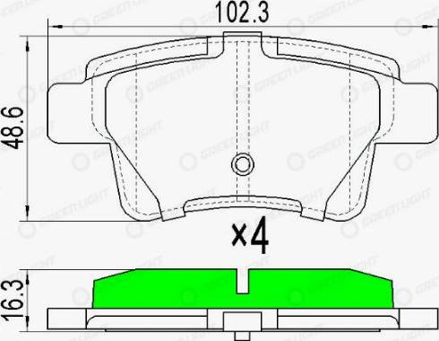 AutomotiveAdriado GLBP0054 - Гальмівні колодки, дискові гальма avtolavka.club