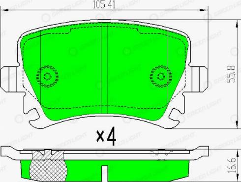 AutomotiveAdriado GLBP0004 - Гальмівні колодки, дискові гальма avtolavka.club