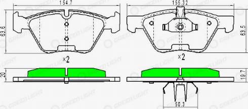 AutomotiveAdriado GLBP0080 - Гальмівні колодки, дискові гальма avtolavka.club