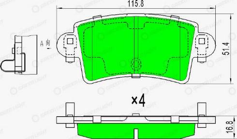 AutomotiveAdriado GLBP0072 - Гальмівні колодки, дискові гальма avtolavka.club