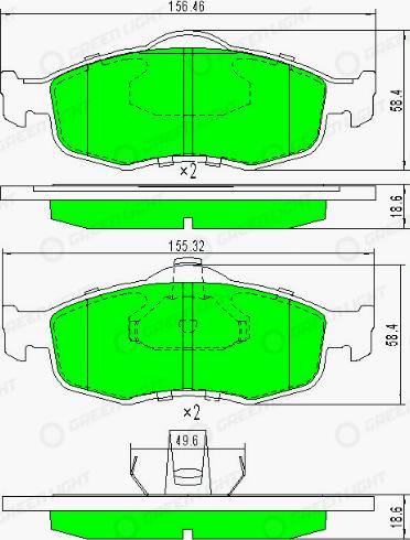 AutomotiveAdriado GLBP0187 - Гальмівні колодки, дискові гальма avtolavka.club