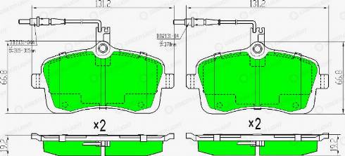 AutomotiveAdriado GLBP0135 - Гальмівні колодки, дискові гальма avtolavka.club