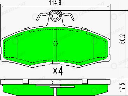 AutomotiveAdriado GLBP0137 - Гальмівні колодки, дискові гальма avtolavka.club