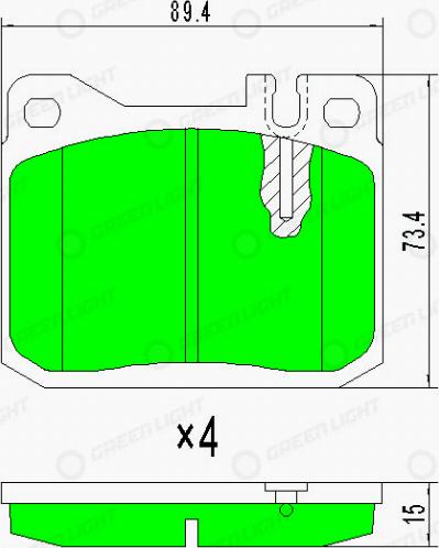 AutomotiveAdriado GLBP0178 - Гальмівні колодки, дискові гальма avtolavka.club