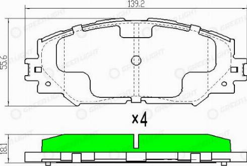 AutomotiveAdriado GLBP0356 - Гальмівні колодки, дискові гальма avtolavka.club