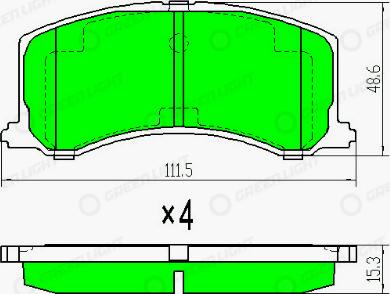 AutomotiveAdriado GLBP0319 - Гальмівні колодки, дискові гальма avtolavka.club