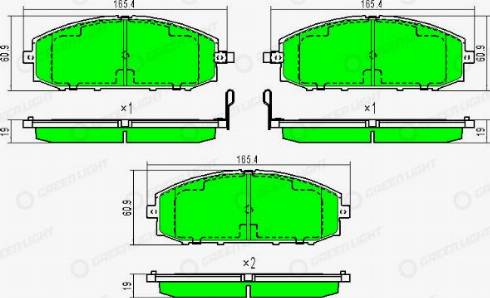 AutomotiveAdriado GLBP0316 - Гальмівні колодки, дискові гальма avtolavka.club