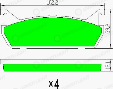 AutomotiveAdriado GLBP0387 - Гальмівні колодки, дискові гальма avtolavka.club