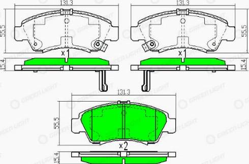 AutomotiveAdriado GLBP0249 - Гальмівні колодки, дискові гальма avtolavka.club