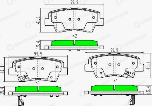 AutomotiveAdriado GLBP0253 - Гальмівні колодки, дискові гальма avtolavka.club