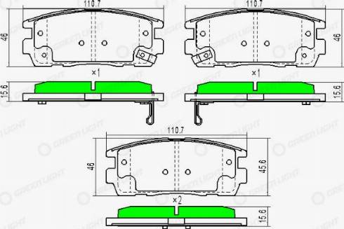 AutomotiveAdriado GLBP0252 - Гальмівні колодки, дискові гальма avtolavka.club