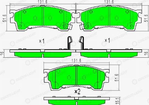 AutomotiveAdriado GLBP0200 - Гальмівні колодки, дискові гальма avtolavka.club