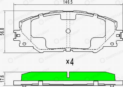 AutomotiveAdriado GLBP0230 - Гальмівні колодки, дискові гальма avtolavka.club