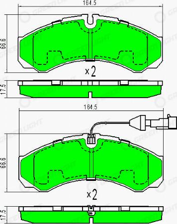 AutomotiveAdriado GLBP0222 - Гальмівні колодки, дискові гальма avtolavka.club