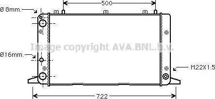 Ava Quality Cooling AI 2047 - Радіатор, охолодження двигуна avtolavka.club