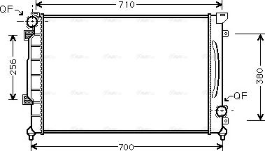 Ava Quality Cooling AI 2139 - Радіатор, охолодження двигуна avtolavka.club