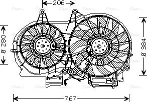 Ava Quality Cooling AI 7506 - Вентилятор, охолодження двигуна avtolavka.club