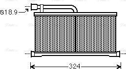 Ava Quality Cooling AIA6296 - Теплообмінник, опалення салону avtolavka.club