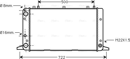 Ava Quality Cooling AIA2047 - Радіатор, охолодження двигуна avtolavka.club