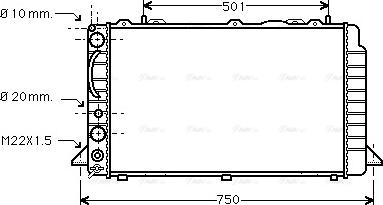 Ava Quality Cooling AIA2089 - Радіатор, охолодження двигуна avtolavka.club