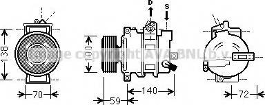 Ava Quality Cooling AIAK314 - Компресор, кондиціонер avtolavka.club