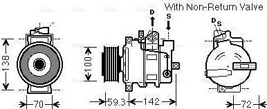 Ava Quality Cooling AIAK334 - Компресор, кондиціонер avtolavka.club