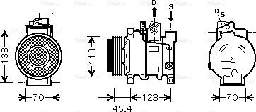 Ava Quality Cooling AIAK227 - Компресор, кондиціонер avtolavka.club