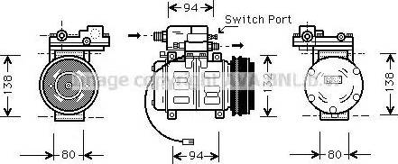 Ava Quality Cooling AI K181 - Компресор, кондиціонер avtolavka.club