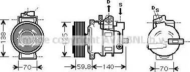 Ava Quality Cooling AI K295 - Компресор, кондиціонер avtolavka.club