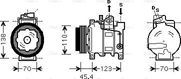 Ava Quality Cooling AI K261 - Компресор, кондиціонер avtolavka.club