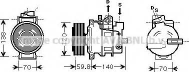 Ava Quality Cooling AI K278 - Компресор, кондиціонер avtolavka.club