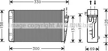 Ava Quality Cooling AL 6015 - Теплообмінник, опалення салону avtolavka.club