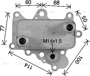 Ava Quality Cooling AL3152 - Масляний радіатор, рухове масло avtolavka.club