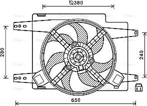 Ava Quality Cooling AL7522 - Вентилятор, охолодження двигуна avtolavka.club