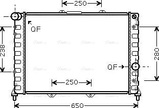 Ava Quality Cooling ALA2091 - Радіатор, охолодження двигуна avtolavka.club