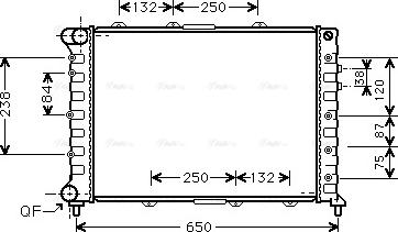 Ava Quality Cooling ALA2038 - Радіатор, охолодження двигуна avtolavka.club