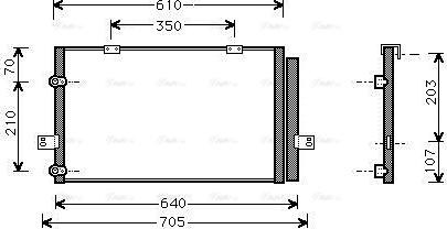 Ava Quality Cooling AU5078D - Конденсатор, кондиціонер avtolavka.club