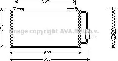 Ava Quality Cooling AU 5148 - Конденсатор, кондиціонер avtolavka.club